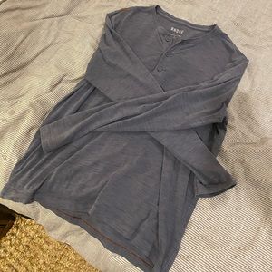 Rhone men’s long sleeve Henley - large